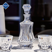 捷克BOHEMIA进口水晶玻璃洋酒杯装酒瓶威士忌杯酒樽欧式酒具套装