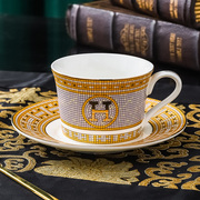 名马陶瓷高档精致高颜值欧式马克杯子家用咖啡杯碟下午茶茶具套装