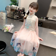 女童连衣裙2024夏季儿童新中式汉服国风马面裙夏装小女孩裙子