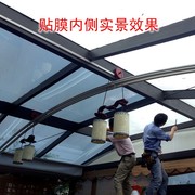 玻璃贴膜隔热防晒膜阳光房窗户外建筑工程家用安全防爆膜银光