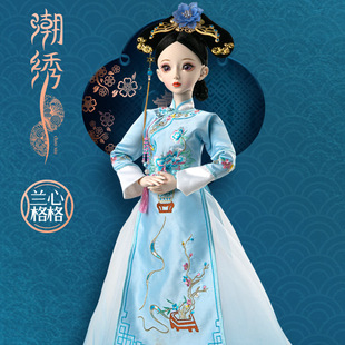 中国风60厘米清宫娃娃古装宫廷格格bjd玩偶塑料女孩玩具