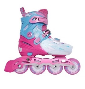 美洲狮品牌儿童轮滑鞋专业男孩女童滑溜冰鞋旱冰初学者可调节套装