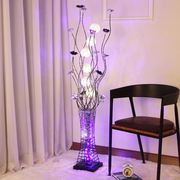 现代简约创意落地灯温馨时尚，客厅卧室led遥控个性铝后现代装饰灯