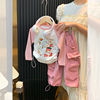 小沐沐女童秋装上衣洋气2023儿童时髦套装女宝宝洋气两件套