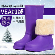 冬季保暖雨鞋男女中高筒棉，雨靴防滑超轻便eva泡沫加绒加厚防水鞋