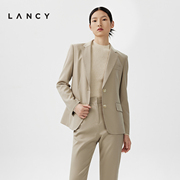 LANCY/朗姿秋冬羊毛西装套装法式简约高级感气质商务西服外套女士