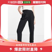 香港直邮潮奢asos女士设计斜纹棉布，裤子(黑色)