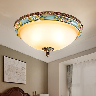 卡信之光 欧式奢华大气卧室吸顶灯 复古简约主人房间客房艺术灯具