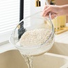 厨房米神器洗米筛漏杯塑料沥水篮洗菜盆菜篮子过滤器洗水果家用