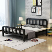 北欧铁架床铁床双人床1.8米现代简约欧式铁艺床，1米单人铁架床架