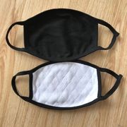 10个加厚三层纯棉口罩卫生口罩防风保暖口罩白色黑色劳保口罩