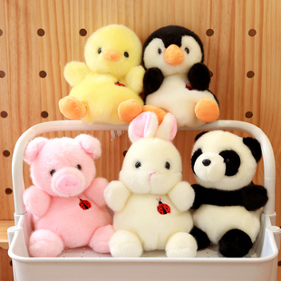 兔子猪猪小黄鸡熊猫公仔，可爱动物玩偶布娃娃宝宝，安抚睡觉毛绒玩具
