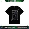 香港直邮armani阿玛尼短袖，t恤黑色设计图案透气6k2t7a2j5320100
