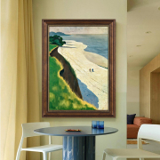 美式客厅装饰画世界名画，欧式挂画餐厅森林风景，仿油画卧室复古壁画