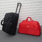 韩版手提拉杆包大容量旅行包轻便短途旅游行李包防水(包防水)旅行袋带轮子