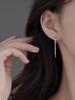 S925纯银水滴耳环耳饰耳坠女款设计感高级韩版气质流苏轻奢百搭潮