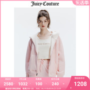 juicycouture橘滋外套，女冬季双面穿仿羊羔，毛厚款天鹅绒夹克