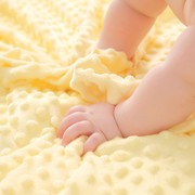 1026c婴儿安抚豆豆毯双层加厚秋儿童绒毛毯空调毯新生宝宝盖毯凉