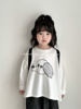 小苹果2024春秋韩国版男女童宝宝可爱卡通印花长袖T恤儿童打底衫