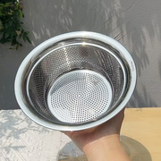 304不锈钢洗菜沥水篮洗米筛米厨房神器水果篮 家用沥水漏盆