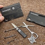 多功能卡片万能卡户外野营工具卡片求生卡，便携折叠瑞士