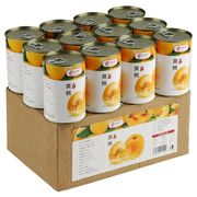 新鲜黄桃罐头整箱6罐装*425克糖水水果罐头砀山特产烘焙专用