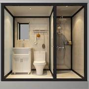 整体浴室淋浴房一体式家用小户型洗澡间农村，移动洗浴间简易沐浴房