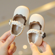 女宝宝鞋子一岁小童春秋款软底，婴儿童公主，学步单鞋女童小皮鞋夏季