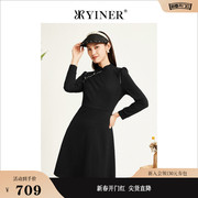 摩登中式YINER音儿线上专选女装冬季连衣裙