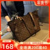 香港真皮包包女2023质感大容量单肩女士时尚手提托特大包