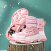 女童鞋子冬季2023儿童运动冬鞋女孩棉鞋，加绒加厚中童女靴东北
