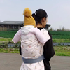 婴儿后背老式背带四川传统秋冬背巾前后两用抱式宝宝外出简易背袋