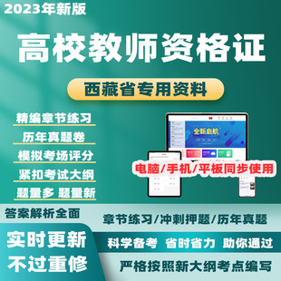 2024西藏高校教师证资格证历年真题教育学心理学考试题库电子资料