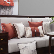 新中式客厅沙发抱枕组合靠包吊穗流苏方枕抱枕套样板间靠垫靠枕套