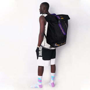 MIDIAN篮球背包美式训练专用斜跨大容量背包高中生双肩包干湿分离