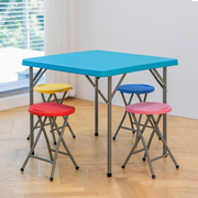 折叠方桌家用餐桌简易麻将桌户外正方形便携桌椅小户型吃饭桌子