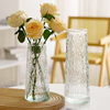 欧式简约玻璃花瓶网红锥筒水培，鲜花百合玫瑰，插花家居餐桌装饰摆件