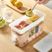 现代简约 自带龙头冷水壶 泡柠檬水水果饮料壶可放冰箱家用塑料桶
