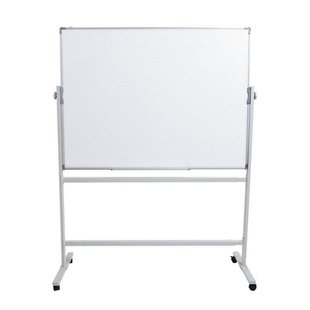 90x120cm单面磁性白板支架式双杠移动办公会议黑板看板写字板新