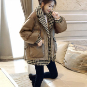 羽绒棉服女冬季2023年韩版宽松中长款加厚时尚，棉衣棉袄外套女