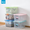茶花塑料收纳箱装加厚塑料衣服玩具收纳整理周转箱储物盒大容量