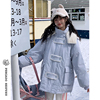 咸鱼衣橱短款羽绒服女冬季202390白鸭绒(白鸭绒)学院风甜美小个子外套