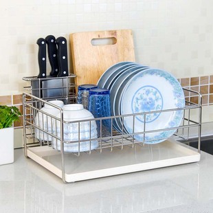 维度空间单层碗架304不锈钢，碗碟架沥水架，厨房置物架碗盘架滴水架