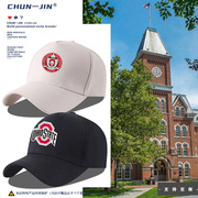 美国大学俄亥俄州立大学世界名校服纪念户外棒球帽男女鸭舌运动帽