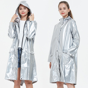 雨衣女风衣式长款防晒防雨两用户外徒步旅行加厚外套时尚防水雨披