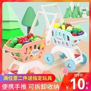 儿童购物车玩具女孩切水果，男孩手小推车婴儿，过家家宝宝厨房套装