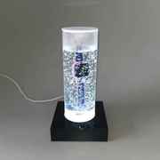 高档手表防水展示架带LED白灯泡水演示道具手机防水亚克力展示架