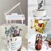 蛋糕烘焙装饰钢琴，八音盒音乐盒小提琴架子鼓，吉他摆件乐谱音符装饰