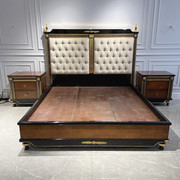 欧式床别墅古典婚床纯铜复古美式床宫廷奢华法式床新古典高端家具
