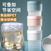 食品级大冰球制冰器模具威士忌冻冰块，球形冰格的模型硅胶神器家用